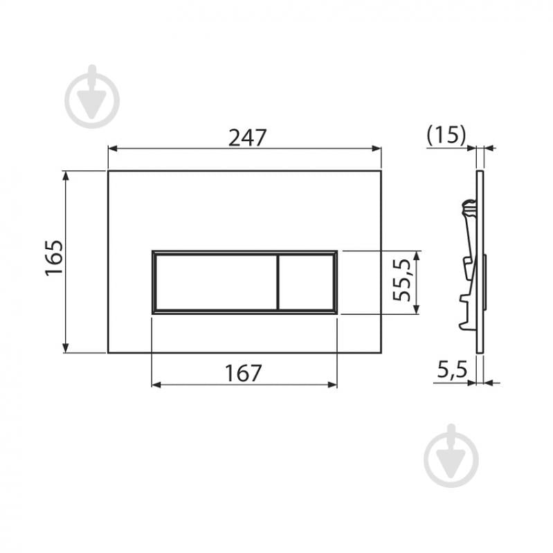 Панель смыва Alca Plast M578 - фото 2