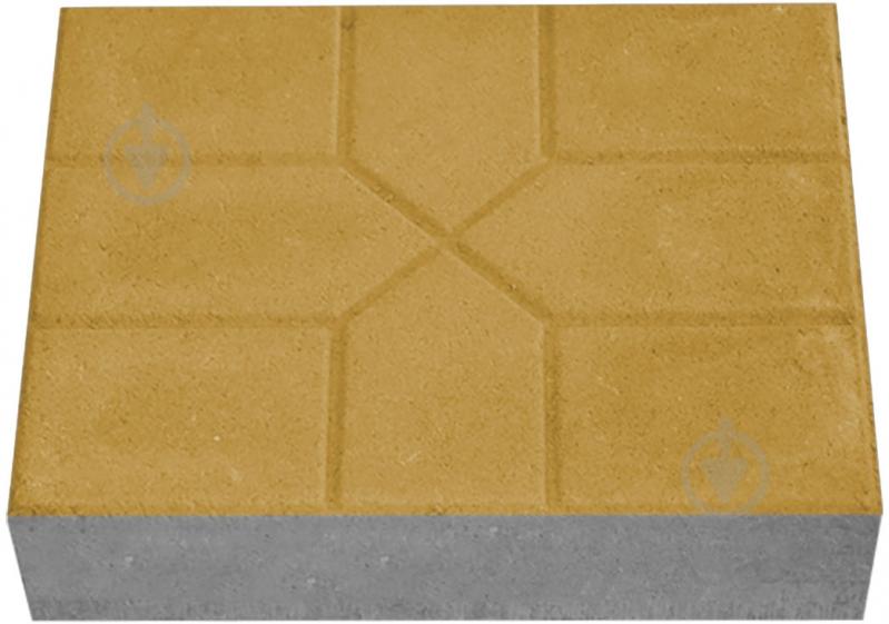 Тротуарная плитка TAMARIN Снежинка 200х250х60 желтая - фото 1 Тротуарная плитка TAMARIN Снежинка 200х250х60 желтая - фото 1