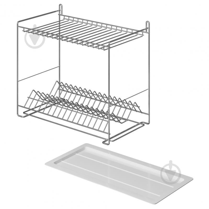 Сушилка для посуды двухъярусная с креплением на стену (СП25222) - фото 3