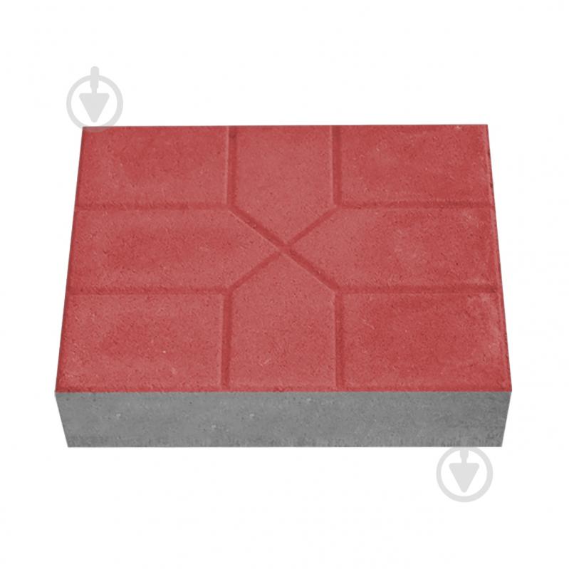 Тротуарная плитка TAMARIN Снежинка 200х250х60 красная - фото 1 Тротуарная плитка TAMARIN Снежинка 200х250х60 красная - фото 1