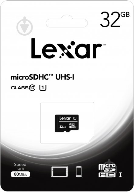 Карта пам'яті Lexar microSDHC 32 ГБ Class 10UHS-I (LFSDM10-32GABC10) - фото 2