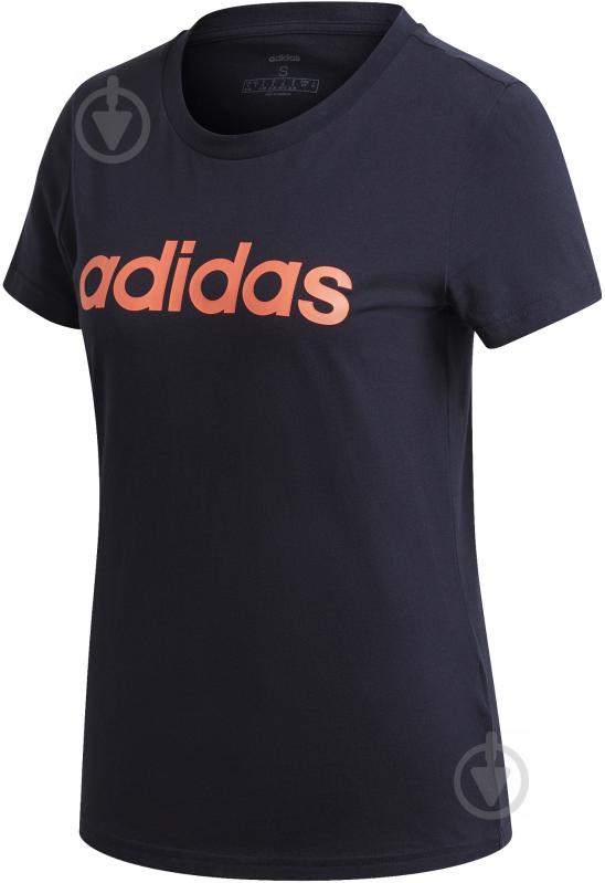 Футболка Adidas W E LIN SLIM T GD2931 р.XS синий - фото 1