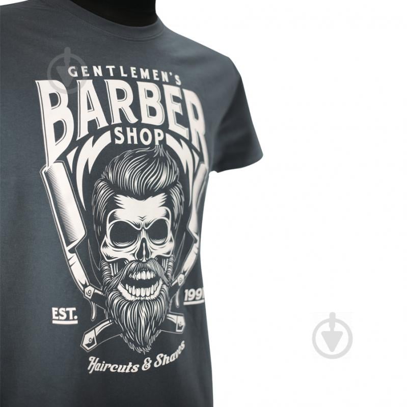 Футболка чоловіча Sol's Imperial 190 Barber Shop 11500381/99XXL р.XXL графіт - фото 2