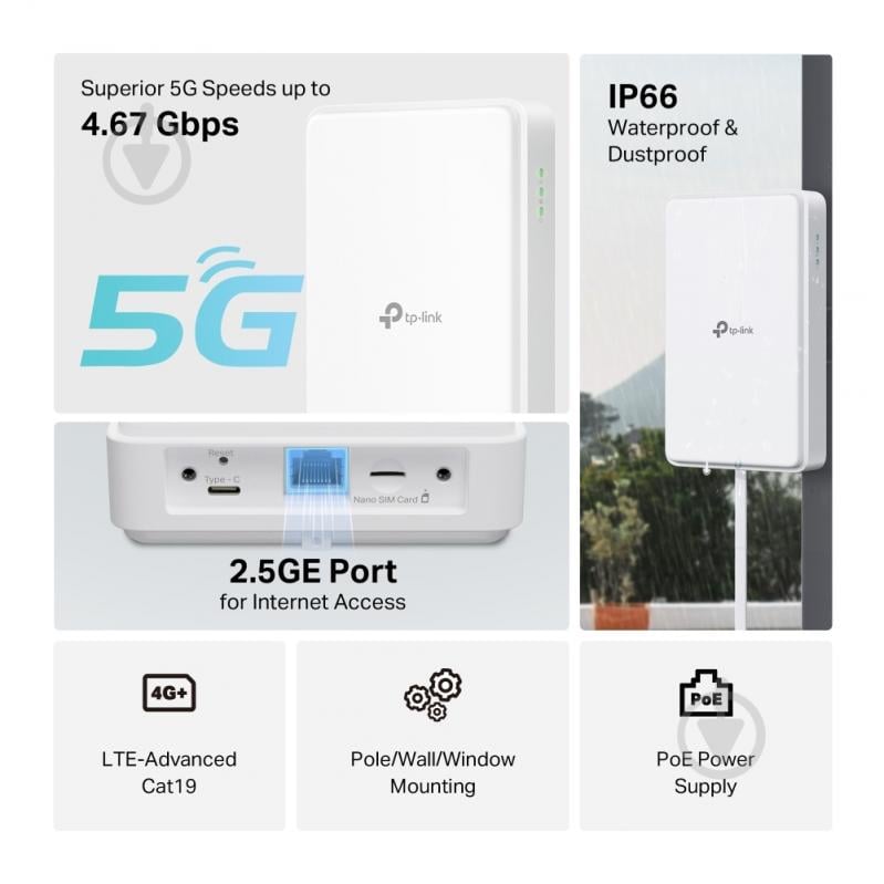 Маршрутизатор TP-Link NE200-Outdoor 5G - фото 5