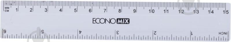 Линейка 15 см Economix - фото 1