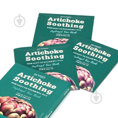 Маска для обличчя Petitfee Artichoke Soothing Face Mask 32 мл 1 шт. - фото 2