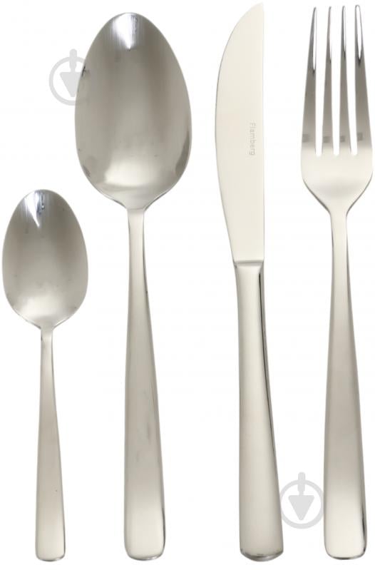 Набор столовых приборов Flamberg Lazio нержавеющая сталь 24 шт. - фото 1 Набор столовых приборов Flamberg Lazio нержавеющая сталь 24 шт. - фото 1