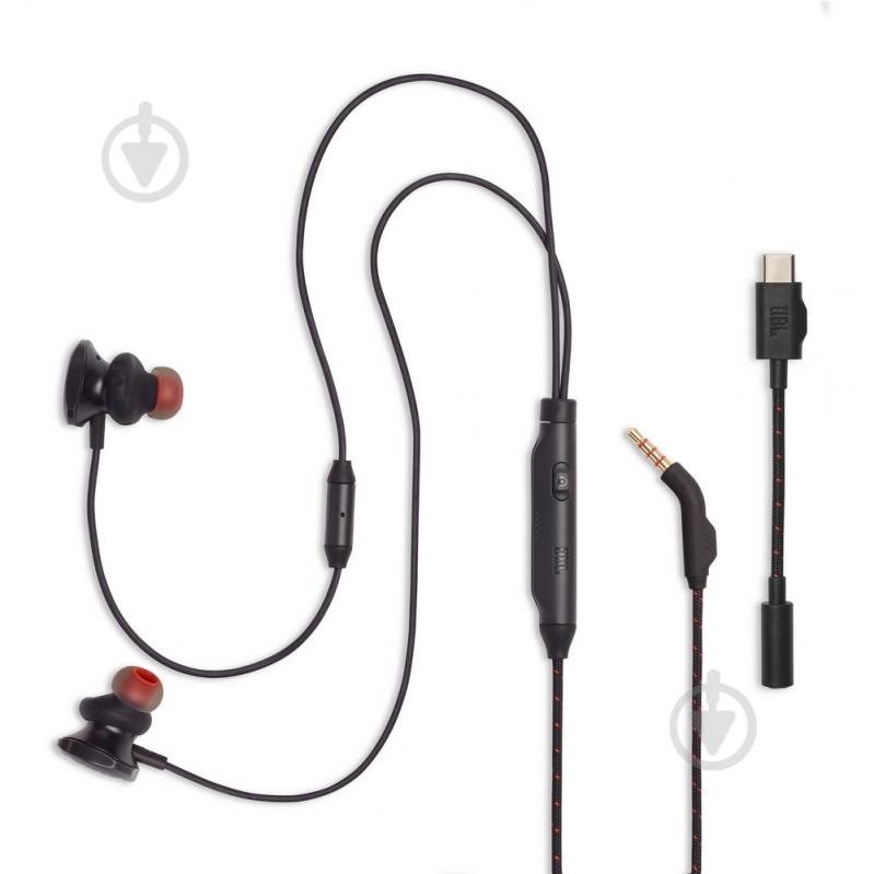 Навушники JBL Quantum 50C black (JBLQTUM50CBLK) - фото 1