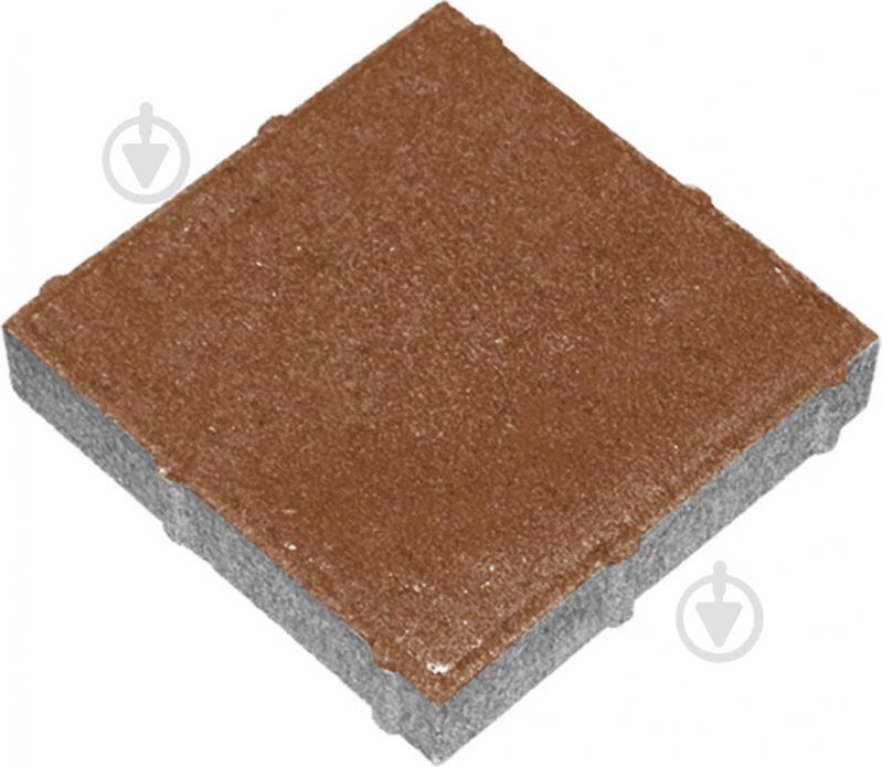 Тротуарная плитка TAMARIN Квадрат 200х200х30 коричневая - фото 1 Тротуарная плитка TAMARIN Квадрат 200х200х30 коричневая - фото 1
