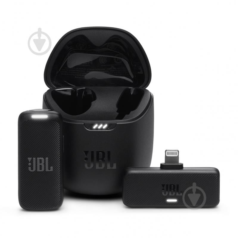 Микрофон JBL петличный Quantum Stream Wireless Lightning Black (JBLSTRMWLLGHTBLK) - фото 1 Микрофон JBL петличный Quantum Stream Wireless Lightning Black (JBLSTRMWLLGHTBLK) - фото 1