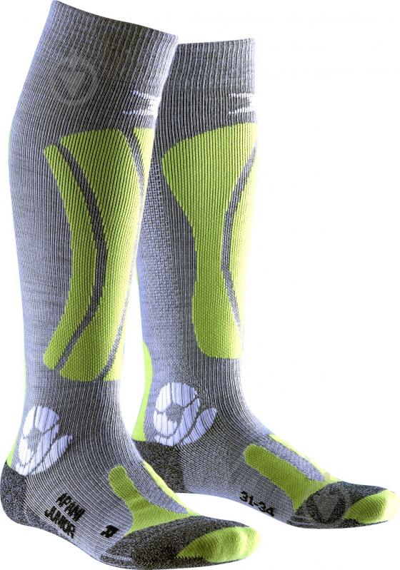 Шкарпетки X-Socks Wintersports AP-WS03W21J-B064 р.31-34 сіро-жовтий - фото 1