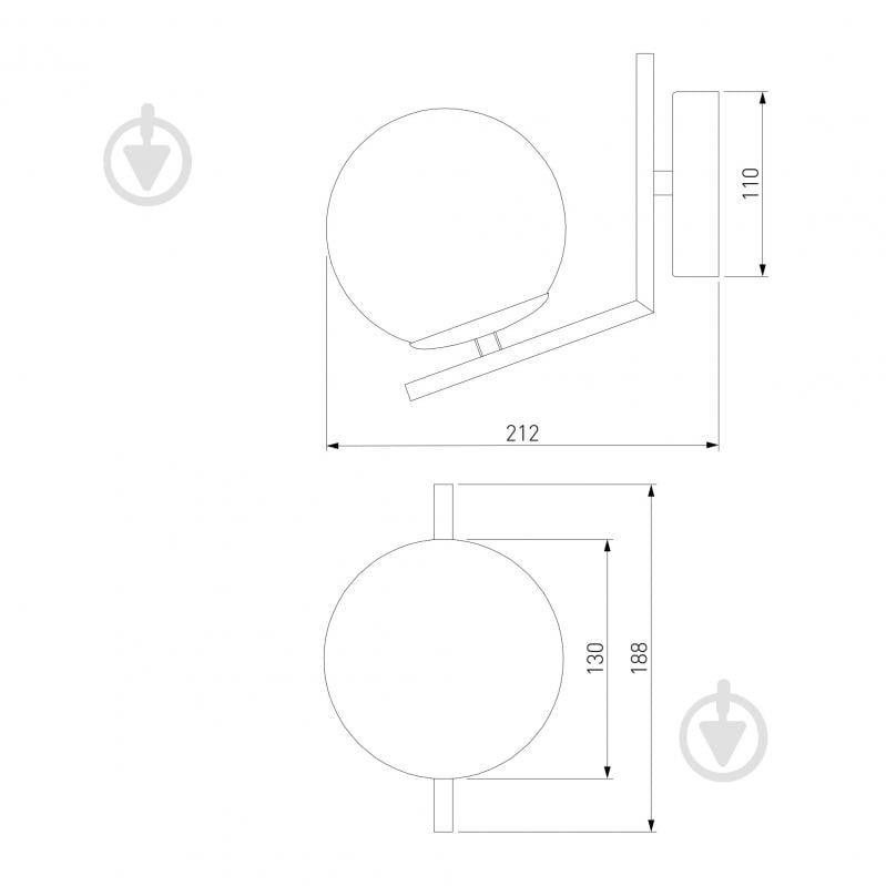 Бра Strotskis Frost 70152/1 1x60 Вт E27 латунь - фото 3