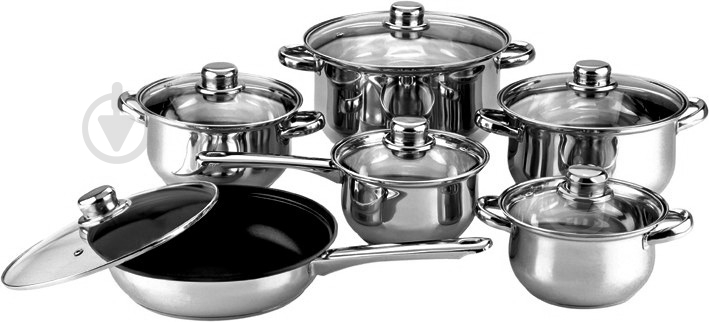 Набір каструль Martex 12 предметів 26-211-006 - фото 1