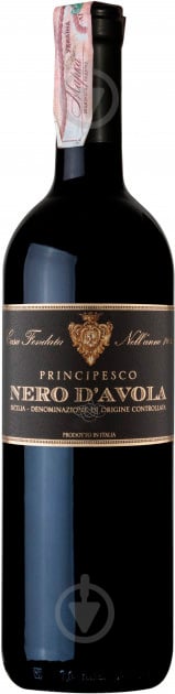 Вино Principesco Nero d'Avola Sicilia червоне сухе (8002153228616) 0,75 л - фото 1
