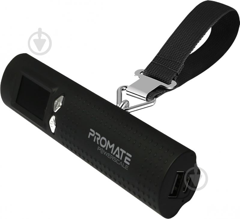 Весы Promate PowerScale с функцией повербанка 2600 mAh Black - фото 1 Весы Promate PowerScale с функцией повербанка 2600 mAh Black - фото 1