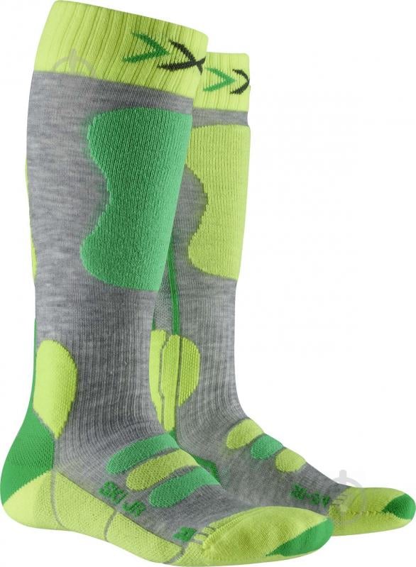 Шкарпетки X-Socks SKI JR 4.0 XS-SS00W19J-G140 р.31-34 сіро-жовтий - фото 1