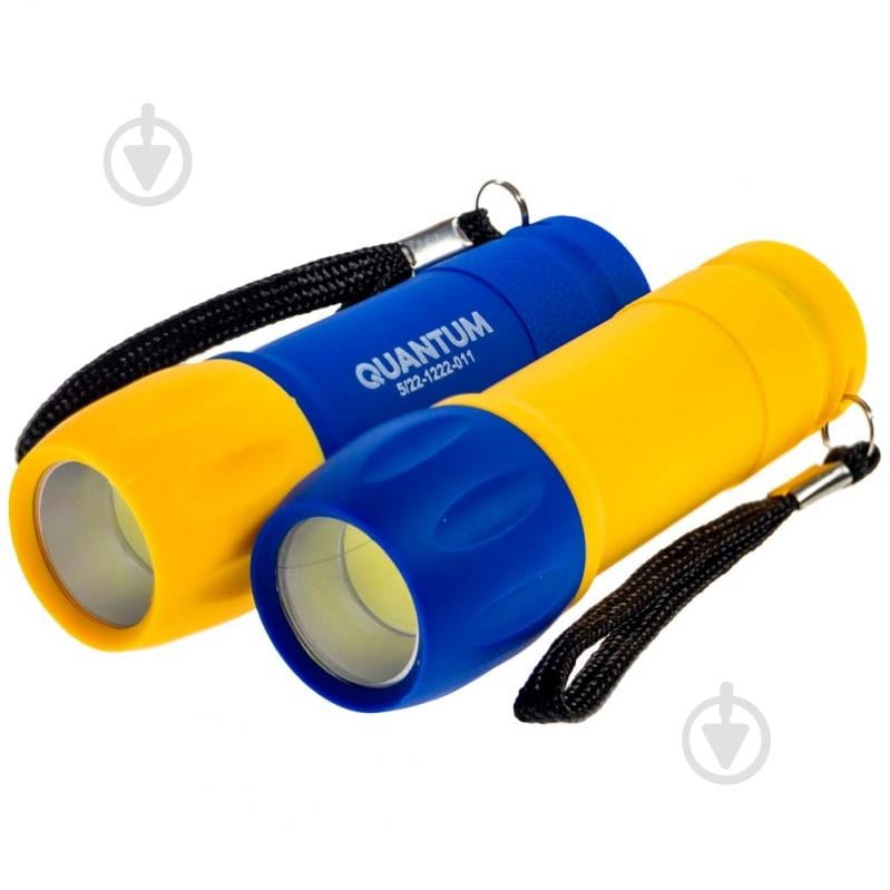 Ліхтар світлодіодний Quantum QM-FL1045 Smile yellow+blue 3W COB - фото 1