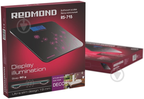 Весы напольные Redmond RS-715 pink - фото 2