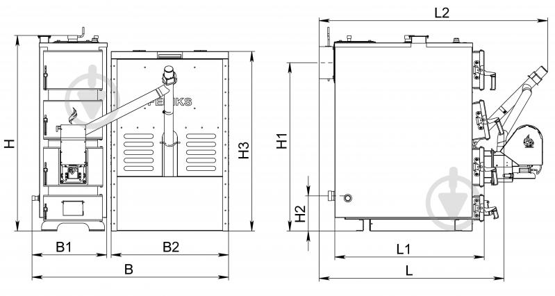Котел твердопаливний Feniks E 35 кВт plus - фото 6