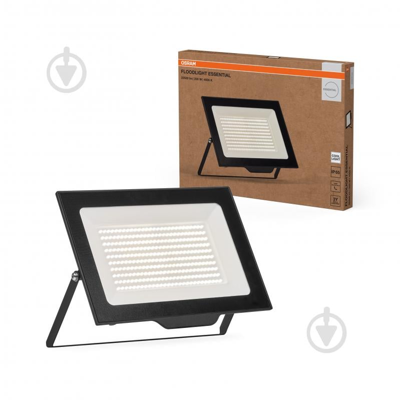 Прожектор светодиодный Ledvance FL Essential 200 Вт IP65 черный - фото 1