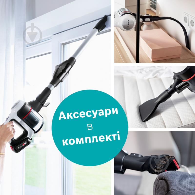 Пылесос аккумуляторный Bosch Unlimited 7 BBS711W white - фото 12