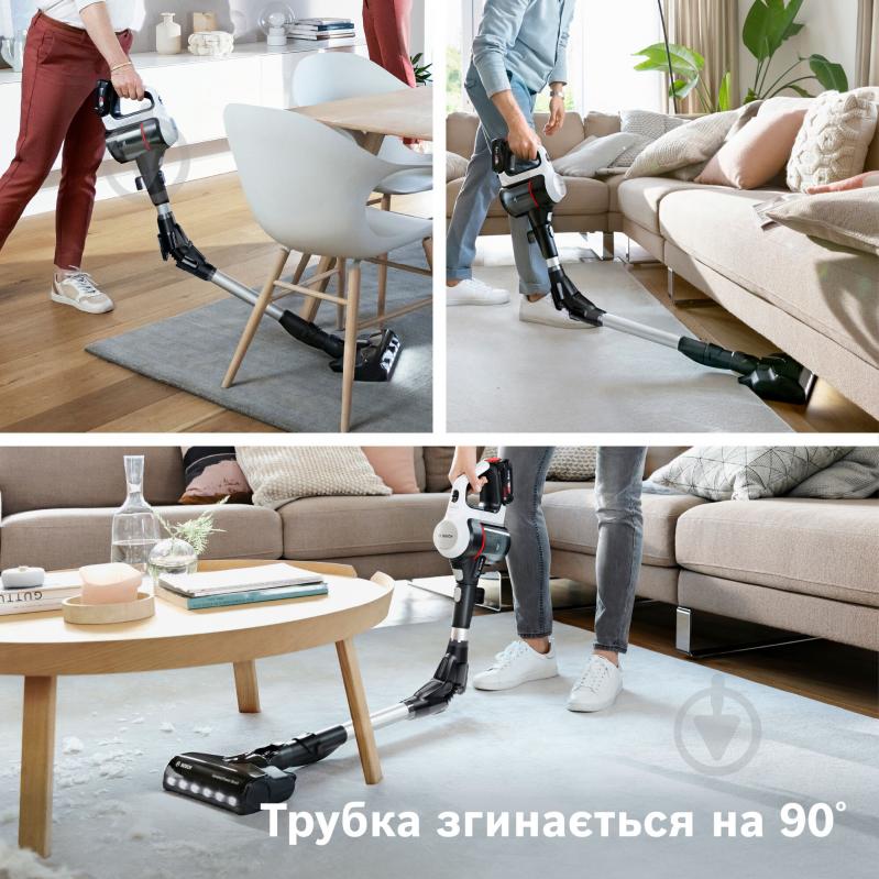 Пылесос аккумуляторный Bosch Unlimited 7 BBS711W white - фото 8