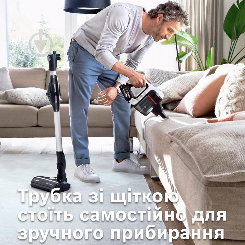 Пылесос аккумуляторный Bosch Unlimited 7 BBS711W white - фото 5