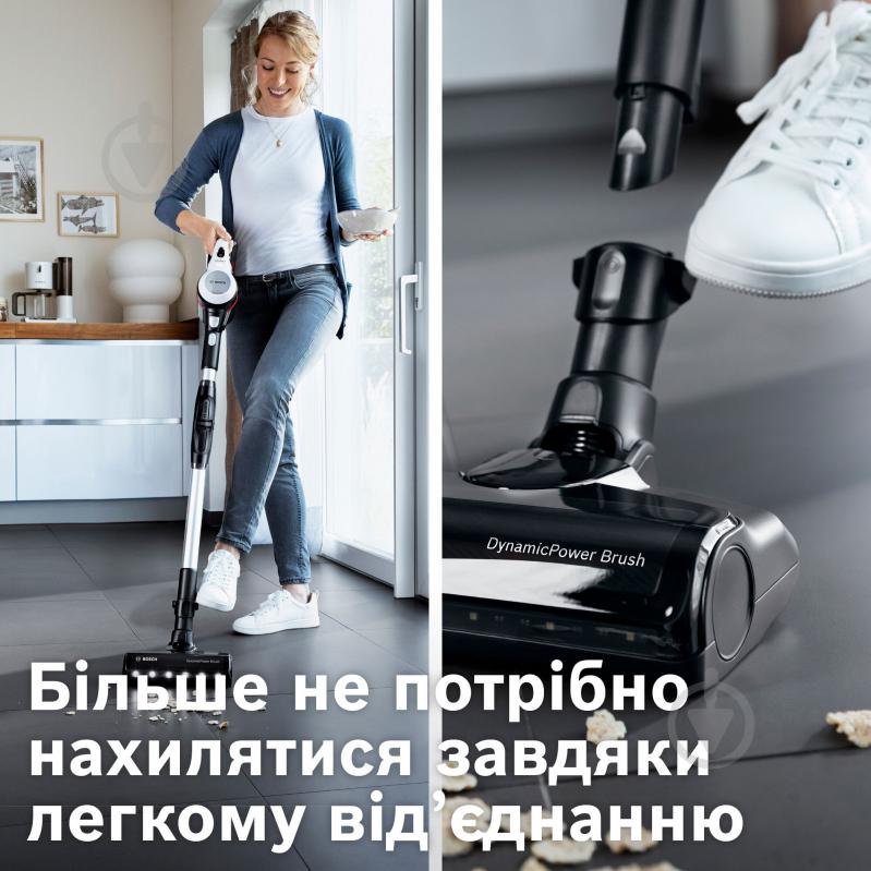 Пылесос аккумуляторный Bosch Unlimited 7 BBS711W white - фото 6