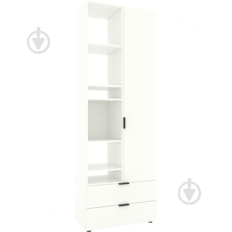 Шкаф Metkas Home A001L 1д2ш ЛДСП 2300х800х420 мм белый снег / белый снег - фото 1 Шкаф Metkas Home A001L 1д2ш ЛДСП 2300х800х420 мм белый снег / белый снег - фото 1