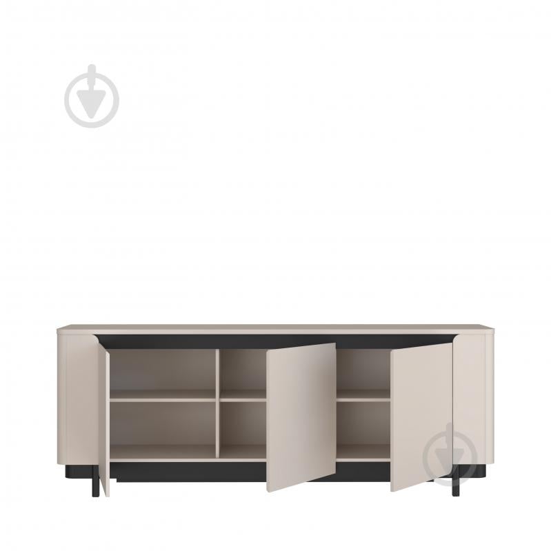 Комод Forte Meble Vodol 3d 2049x779x448 мм чорний/бежевий - фото 3 Комод Forte Meble Vodol 3d 2049x779x448 мм чорний/бежевий - фото 3