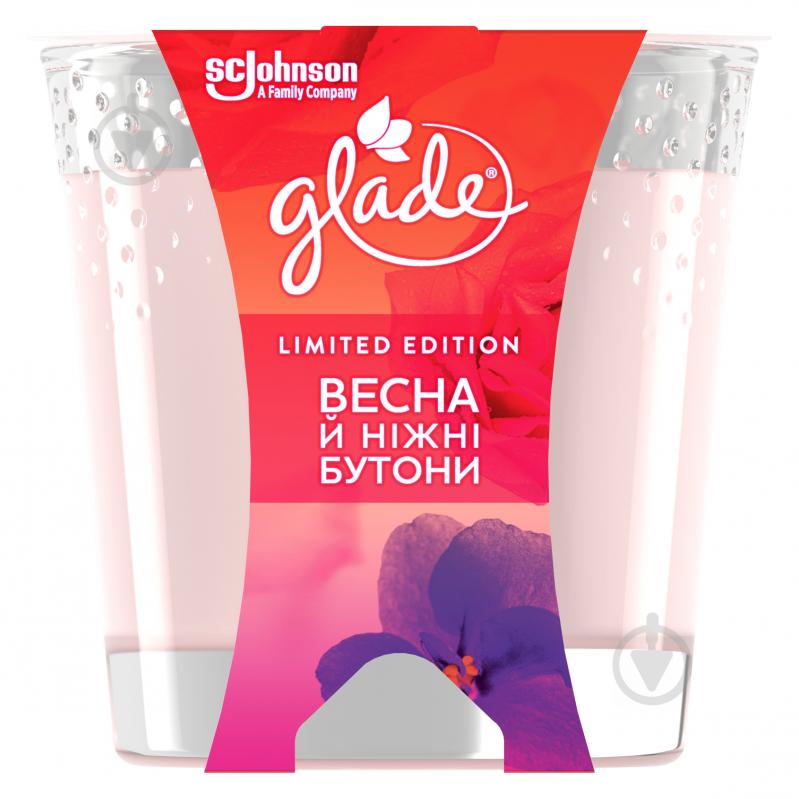 Свічка ароматична Glade Весна й ніжні бутони 129 г - фото 1