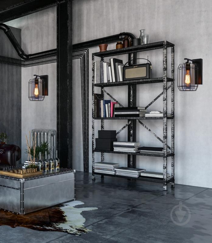 Бра Candellux Jonera 1x40 Вт E27 черный/дымчатый 21-10186 - фото 5