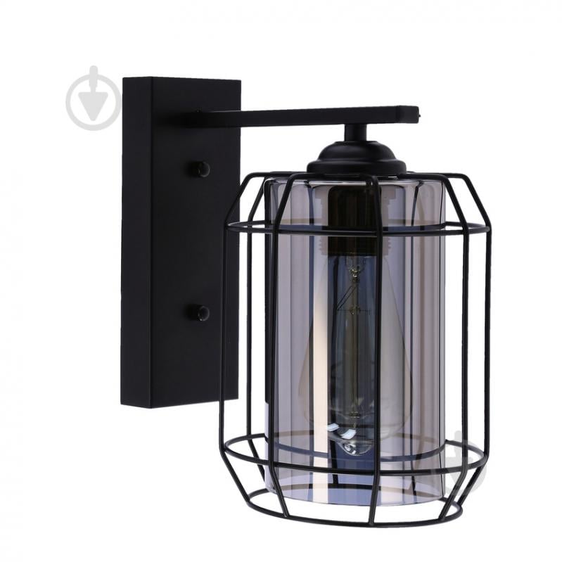 Бра Candellux Jonera 1x40 Вт E27 черный/дымчатый 21-10186 - фото 1