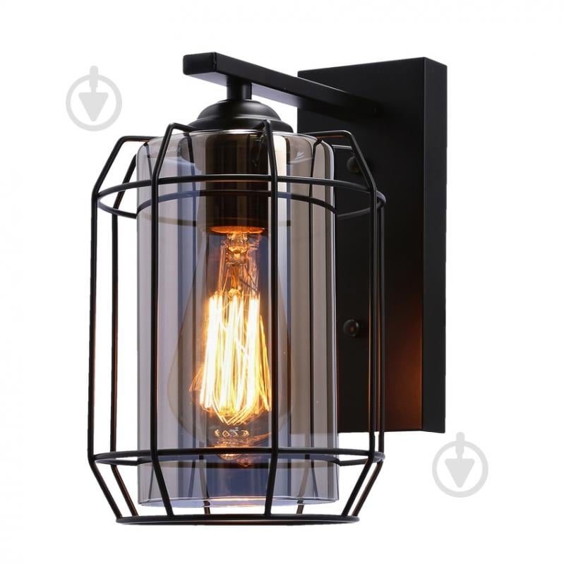 Бра Candellux Jonera 1x40 Вт E27 черный/дымчатый 21-10186 - фото 3