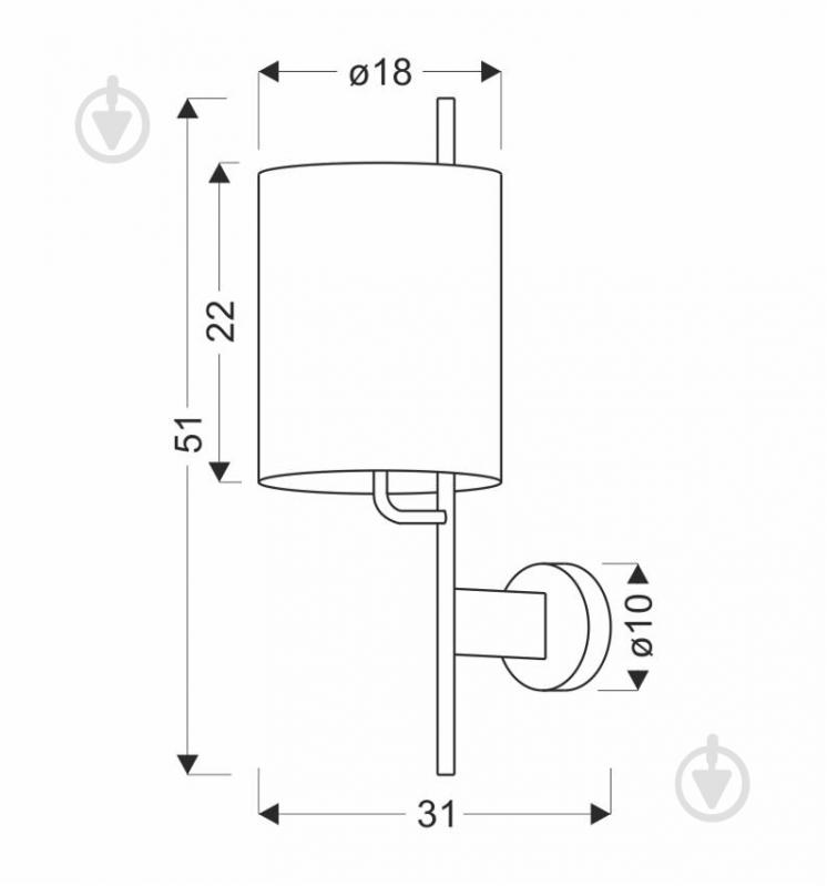 Бра Candellux BENDI 1xE27 чорний/зелений 21-25296 - фото 8