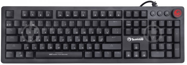 Клавиатура Marvo black (KG917 Multi-LED Mechanical Blue Switch) - фото 1