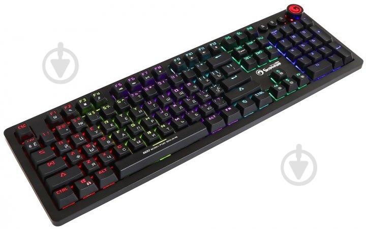 Клавиатура Marvo black (KG917 Multi-LED Mechanical Blue Switch) - фото 2