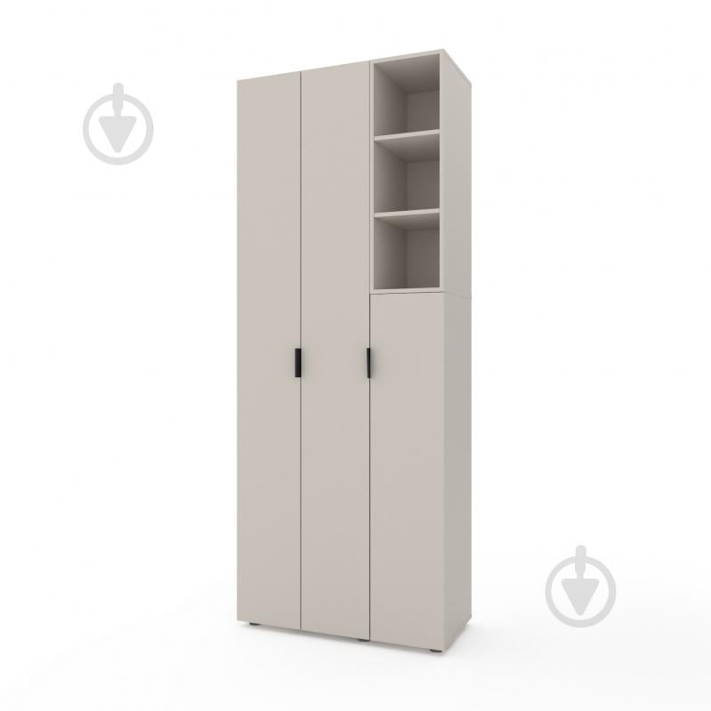 Шафа Metkas Home A003R 3д ЛДСП 2300х1000х420 мм кашемір / кашемір - фото 1 Шафа Metkas Home A003R 3д ЛДСП 2300х1000х420 мм кашемір / кашемір - фото 1