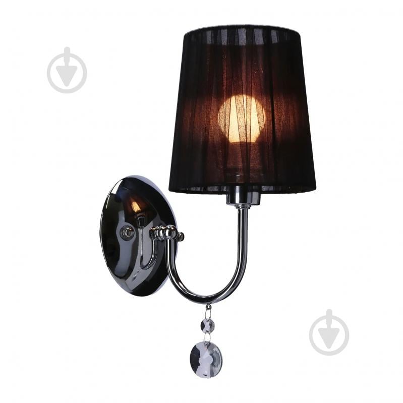 Бра Candellux SORENTO 1x40 Вт E14 чорний/хром 21-38036 - фото 1