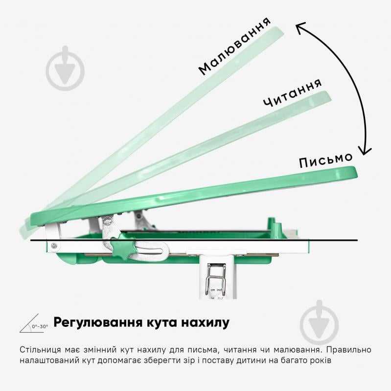 Комплект парта и стул Evo-kids Evo-06 Plus Green - фото 8