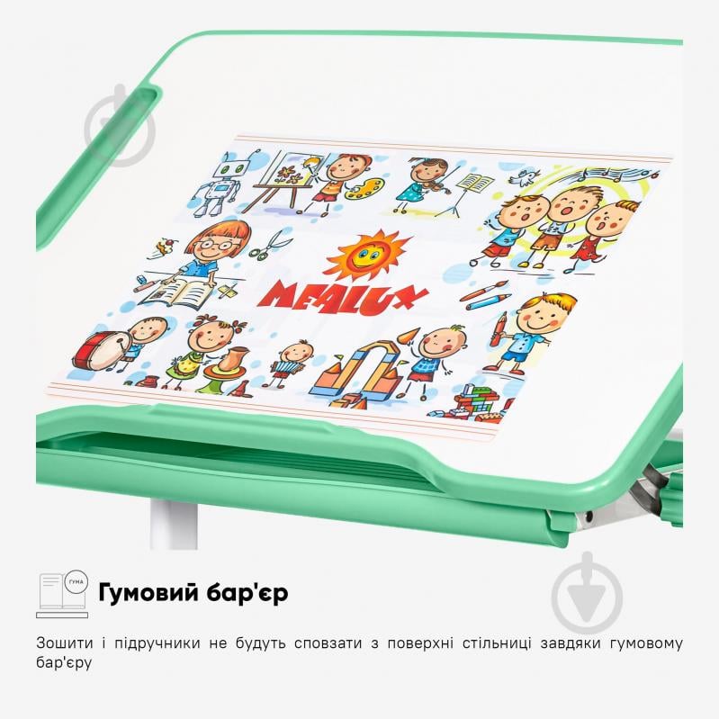Комплект парта и стул Evo-kids Evo-06 Plus Green - фото 9