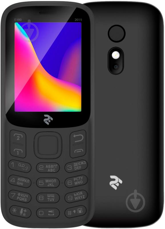 Мобильный телефон 2E E180 2019 Dual Sim black 680576170033 - фото 2