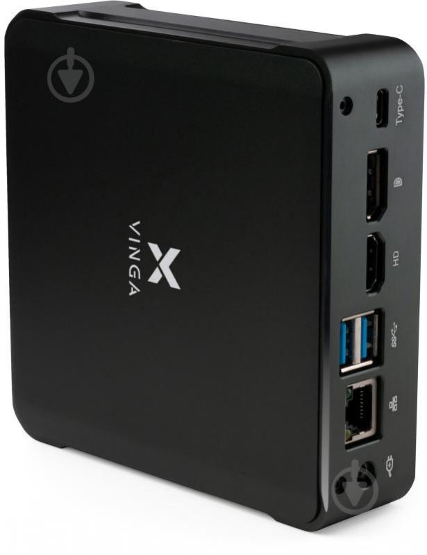 Компьютер Vinga Mini PC V600 (V6008565U.8256) black - фото 2