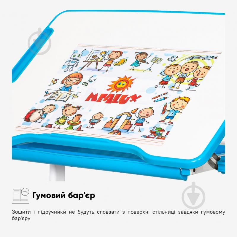 Комплект парта і стілець Evo-kids Evo-06 Plus Blue - фото 9 Комплект парта і стілець Evo-kids Evo-06 Plus Blue - фото 9