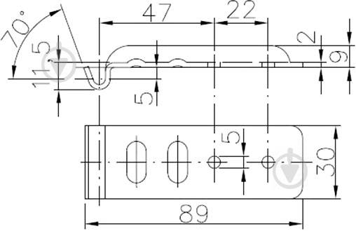 Фиксатор для бортовых замков BVG 60-A AL-KO 1860081 - фото 2