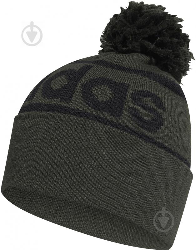 Шапка Adidas Logo Pom Woolie GE1167 р.one size зеленый - фото 2