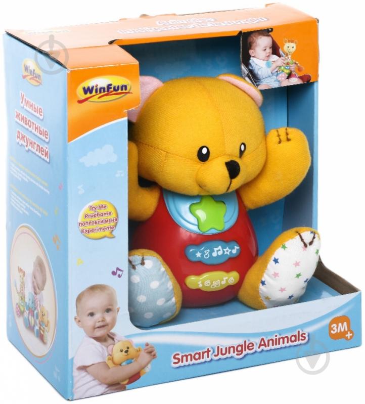 Мягкая игрушка Winfun Медвежонок 14 см разноцветный 0617-NL - фото 5