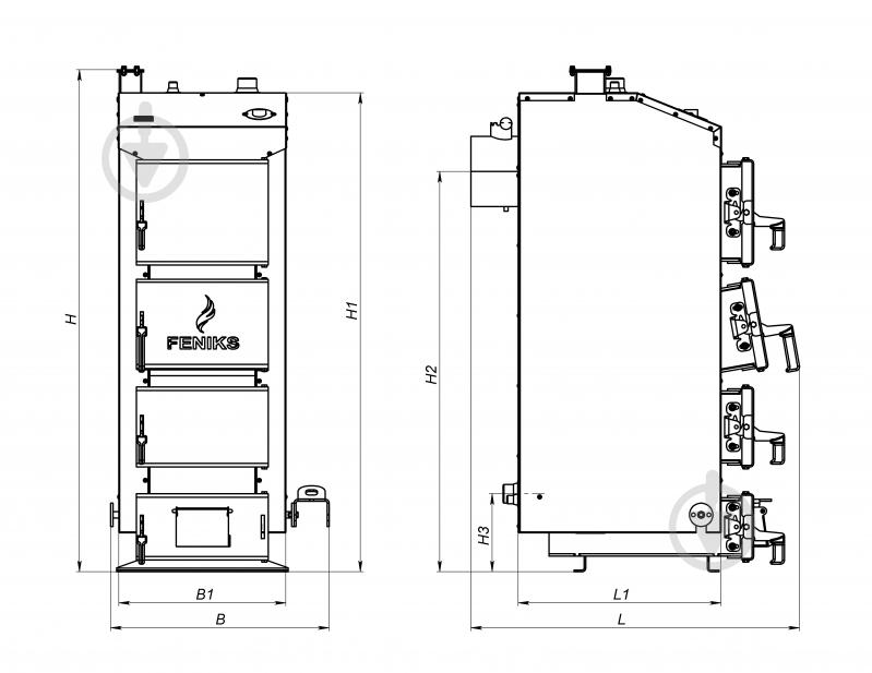 Котел твердопаливний Feniks N 15 кВт - фото 6