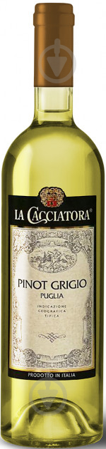 Вино La Cacciatora Pinot Grigio Puglia i.G.T белое сухое 0,75 л - фото 1