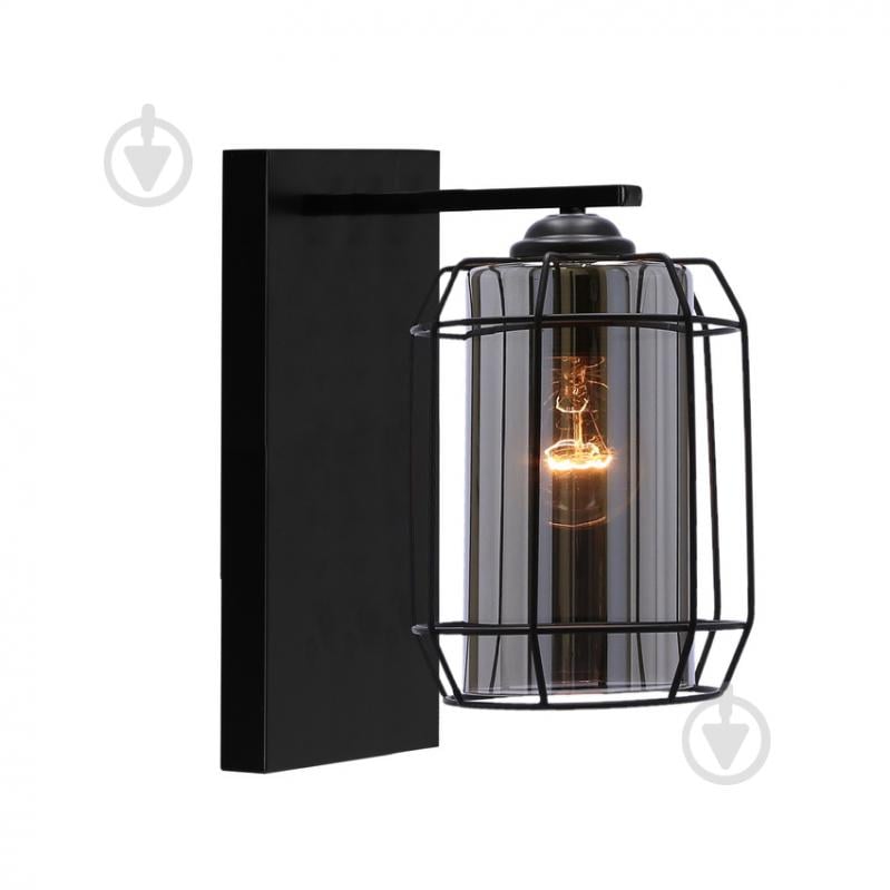 Бра Candellux Jonera 1x40 Вт E27 черный/дымчатый 21-08411 - фото 3